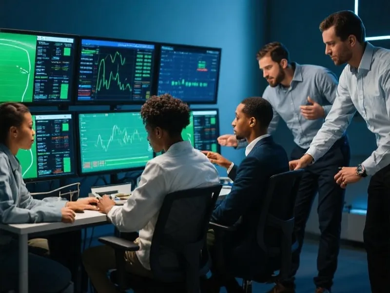 团队分析赛事数据